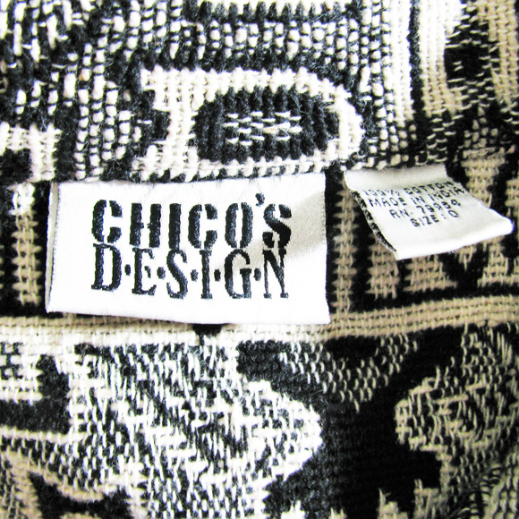 CHICO's DESIGN AZTEC Tapestry Jacket Sz 0 - Picture 5 of 8